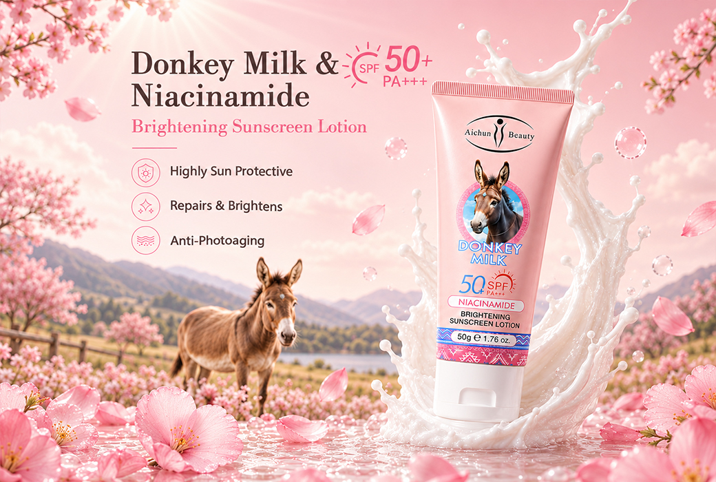 Aichun Beauty 100g Donkey Milk & Niacinamide Brightening Facial Wash