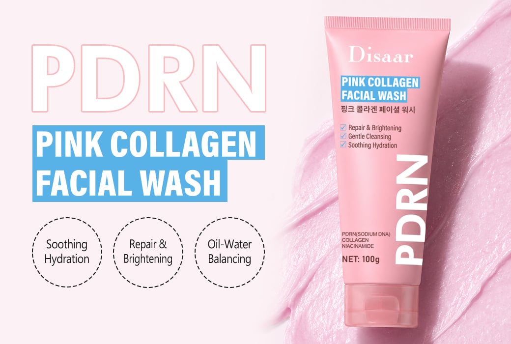 Disaar 100g PDRN Pink Collagen Facial Wash Gentle Cleansing & Hydration