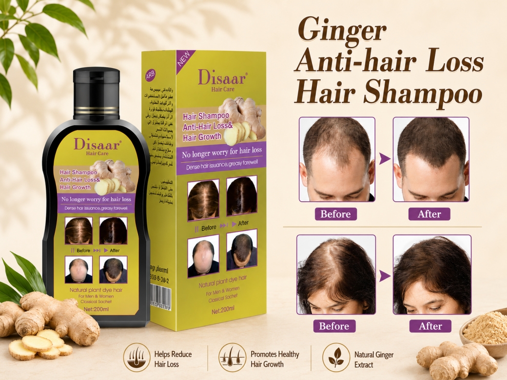 Disaar 200ml Ginger Anti-Hair Loss & Hair Growth Shampoo