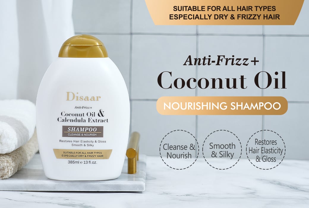 Disaar Coconut Oil Nourishing Shampoo For Dry And Frizzy Hair