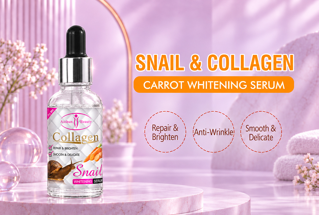 Aichun Beauty 30ml Snail Collagen & Carrot Whitening Serum