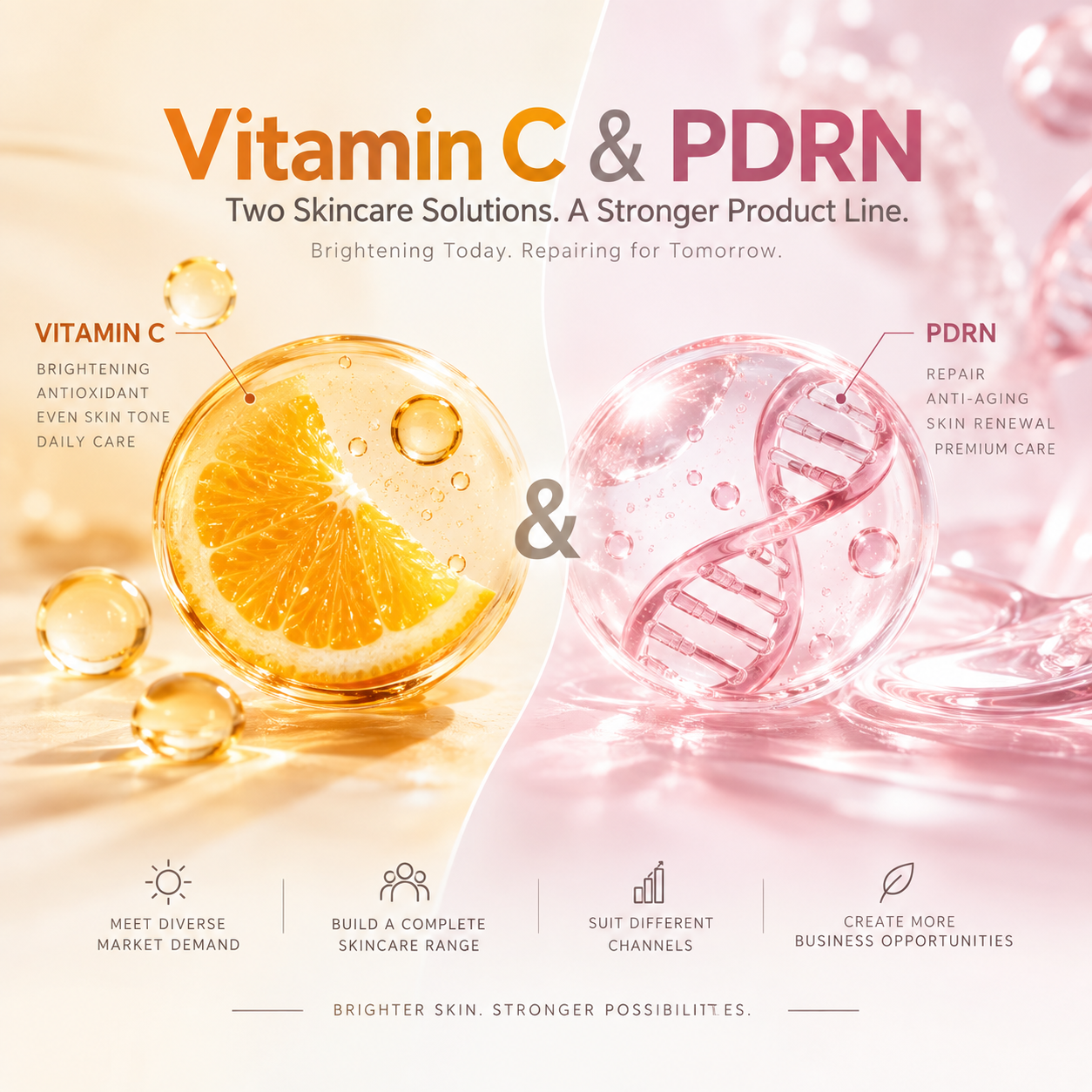PDRN and Vitamin C Skincare: How to Build a Brightening and Anti-Aging Product Line