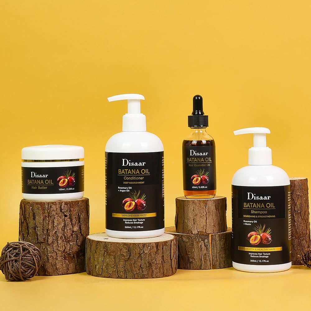 Ingredientes naturales para un cabello más sano y con mayor longitud: serie de cuidado capilar con aceite de batana