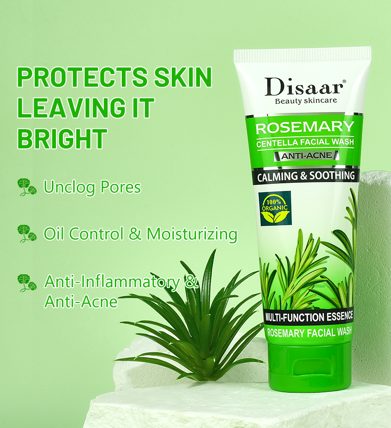 DS5731 100g Rosemary & Centella Asiatica Facial Wash - Revitalizing & Calming Cleanser for All Skin Types | LivePro Beauty supplier