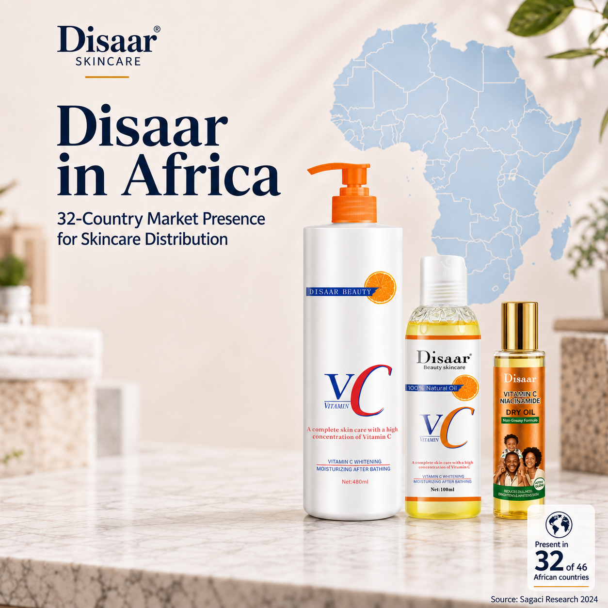 Disaar in Africa: What Its 32-Country Market Presence Means for Skincare Distributors