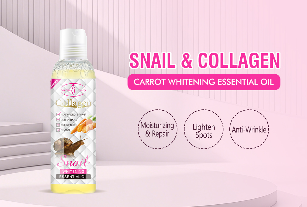 Aichun Beauty 100ml Snail & Collagen & Carrot Whitening Essential Oil
