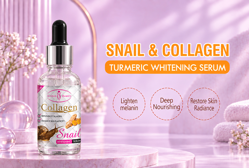 Aichun Beauty 30ml Snail Collagen & Turmeric Whitening Serum