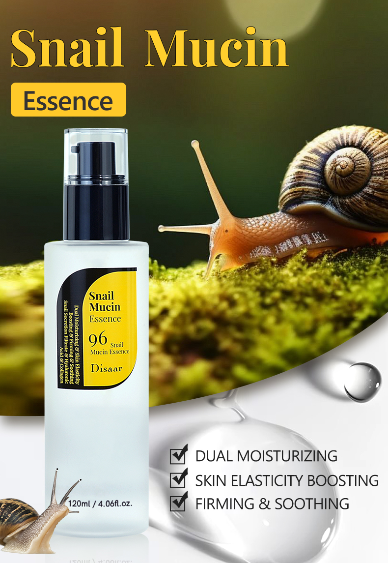 DS5471 Disaar Snail Mucin Essence - 96% Snail Secretion Filtrate Serum, 100ml, Collagen Boosting, Moisturizing & Firming Face Serum for Wrinkle Reduction manufacture