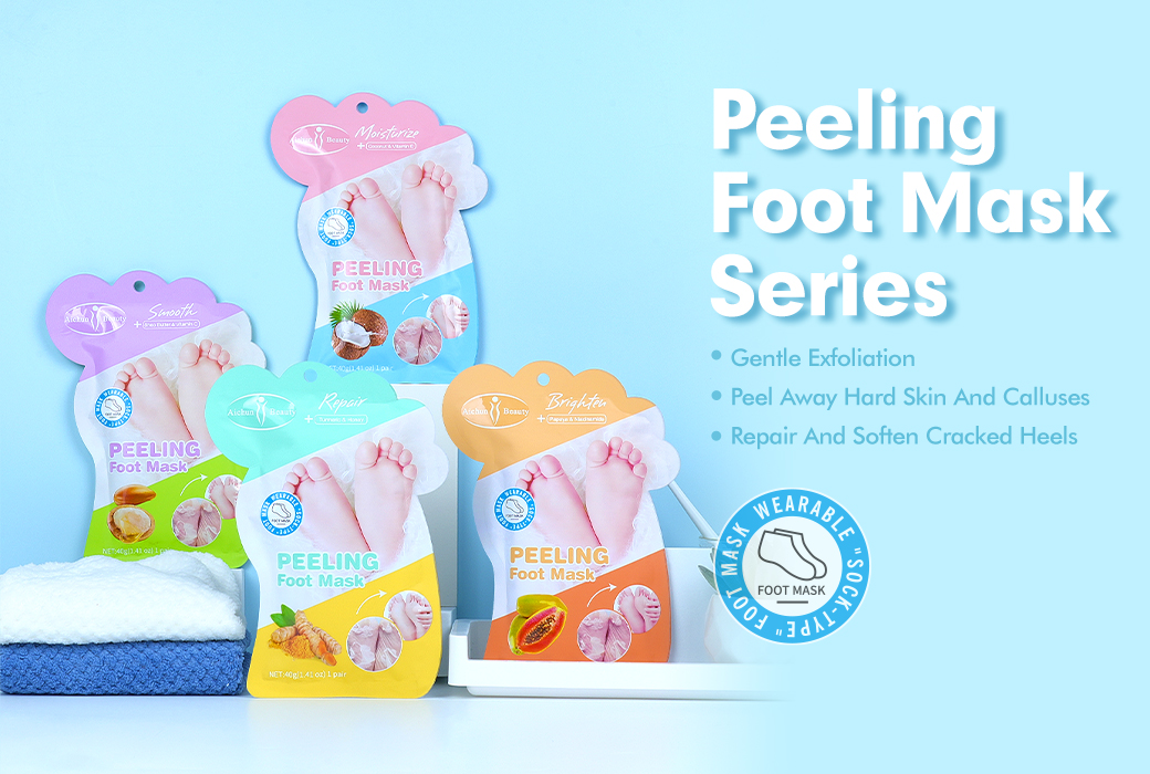 Aichun Beauty 40g Peeling Foot Mask Wholesale for Dry Cracked Heels Callus Removal and Foot Care