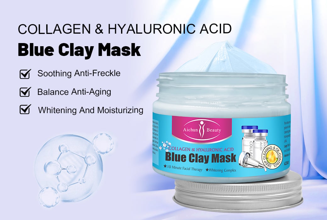 Aichun Beauty Collagen & Hyaluronic Acid Blue Clay Mask