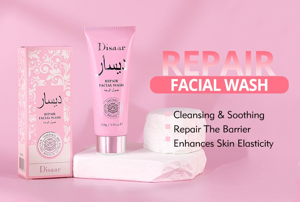 Disaar Collagen & Ceramide  Repair Facial Wash  in Arabic packaging