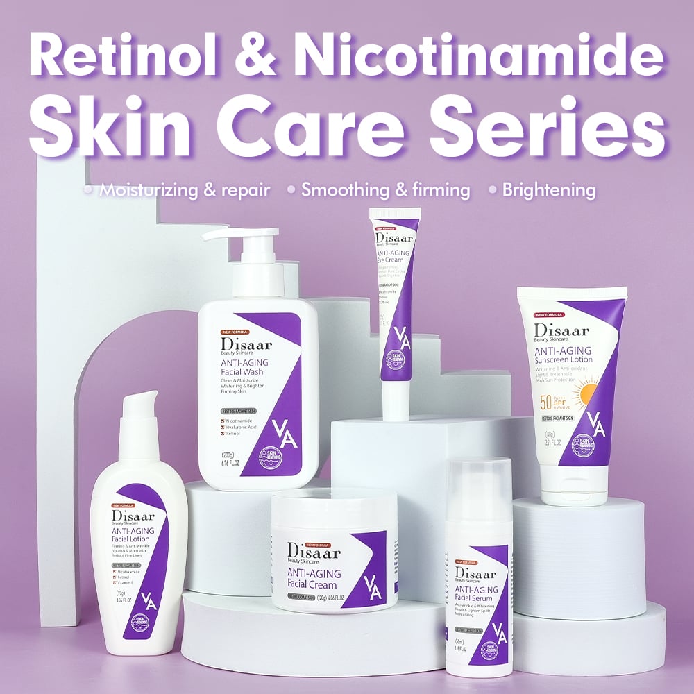 La dupla dorada para la lucha científica contra el envejecimiento—Serie anti-edad Retinol & Nicotinamida