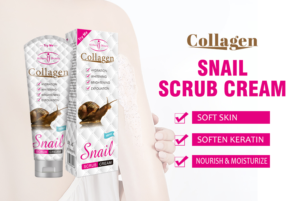 Aichun Beauty 150ml Snail & Collagen Facial Scrub Cream
