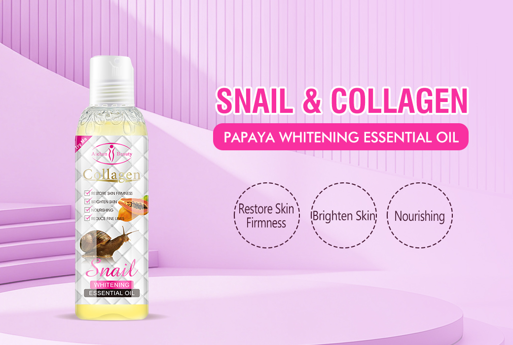 Aichun Beauty 100ml Snail & Collagen & Papaya Whitening Essential Oil
