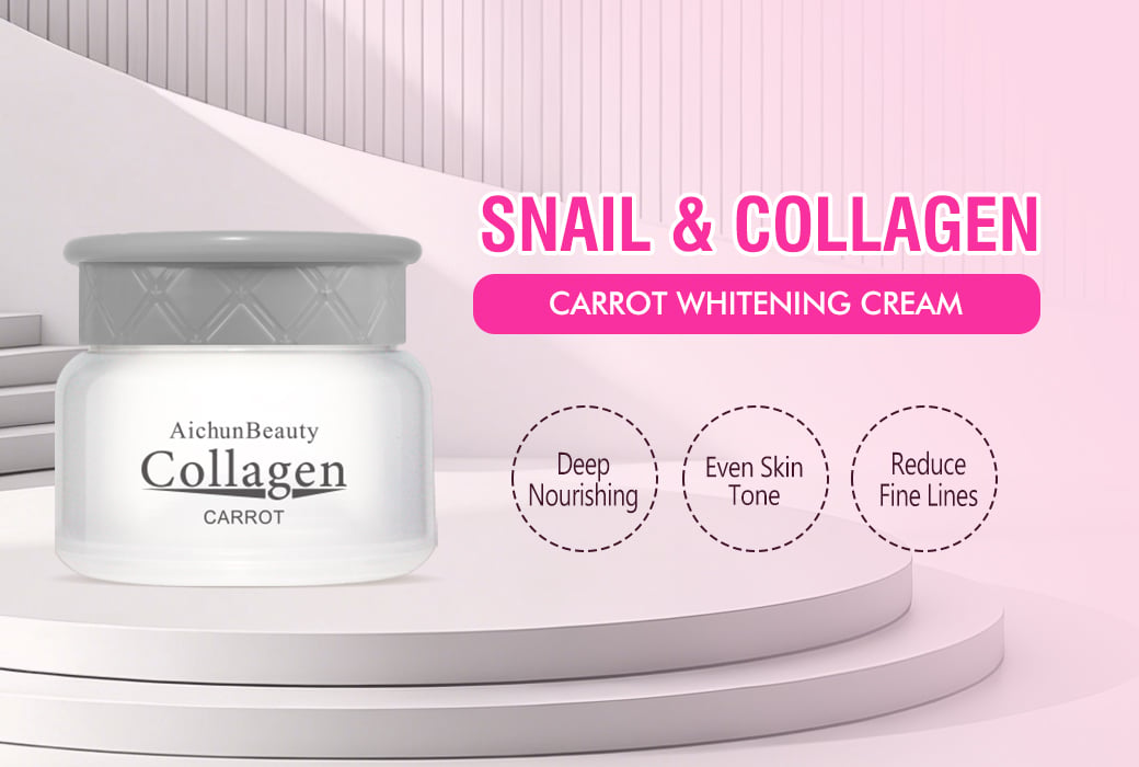Aichun Beauty 80g Snail & Collagen & Carrot Whitening Cream