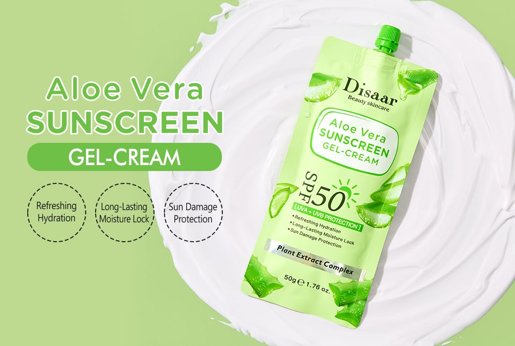 Disaar 50g Aloe Vera Sunscreen Gel Cream SPF50