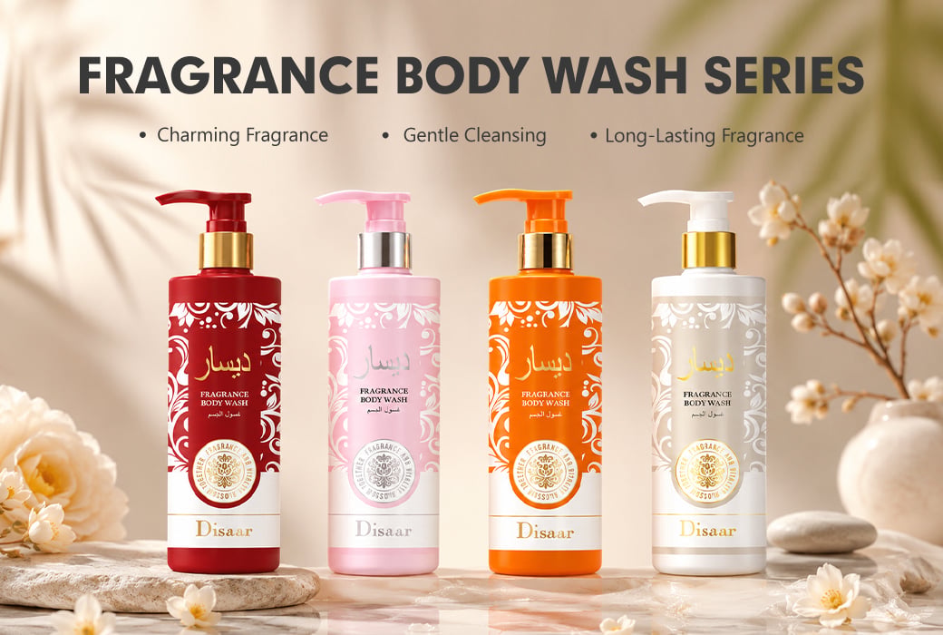 Disaar Fragrance Body Wash Series for Daily Cleansing & Long-Lasting Freshness 320ml Perfumed Body Wash Wholesale Supplier