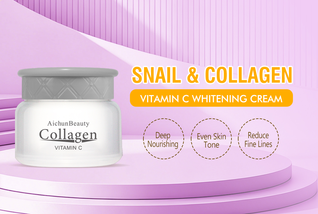 Aichun Beauty 80g Snail & Collagen & Vitamin C Whitening Cream