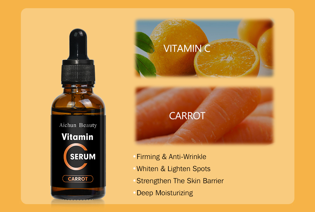 Aichun Beauty 30ml Vitamin C & Carrot Facial Serum