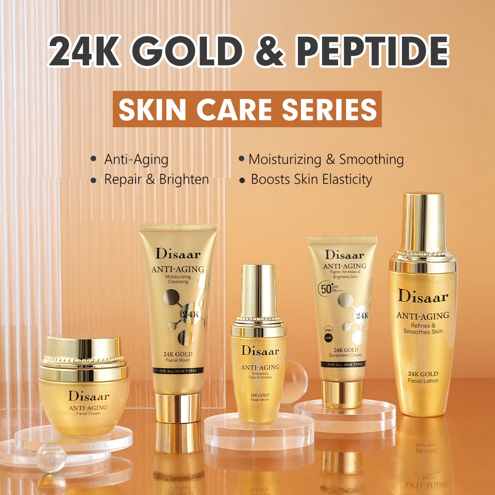 Proveedor de cuidado facial de la serie de cuidado de la piel Disaar con oro 24K y péptidos