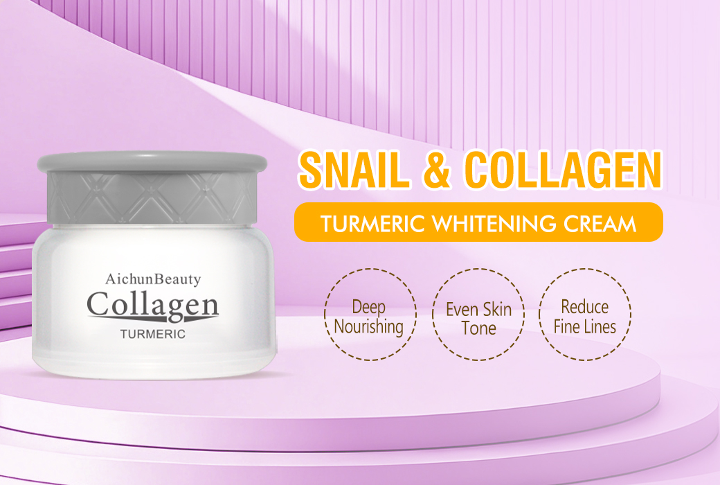 Aichun Beauty 80g Snail & Collagen & Turmeric Whitening Cream