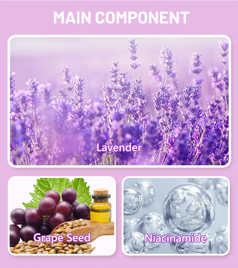 DS5741 100g Lavender & Grape Seed Facial Wash - Soothing & Purifying Cleanser for All Skin Types | LivePro Beauty factory