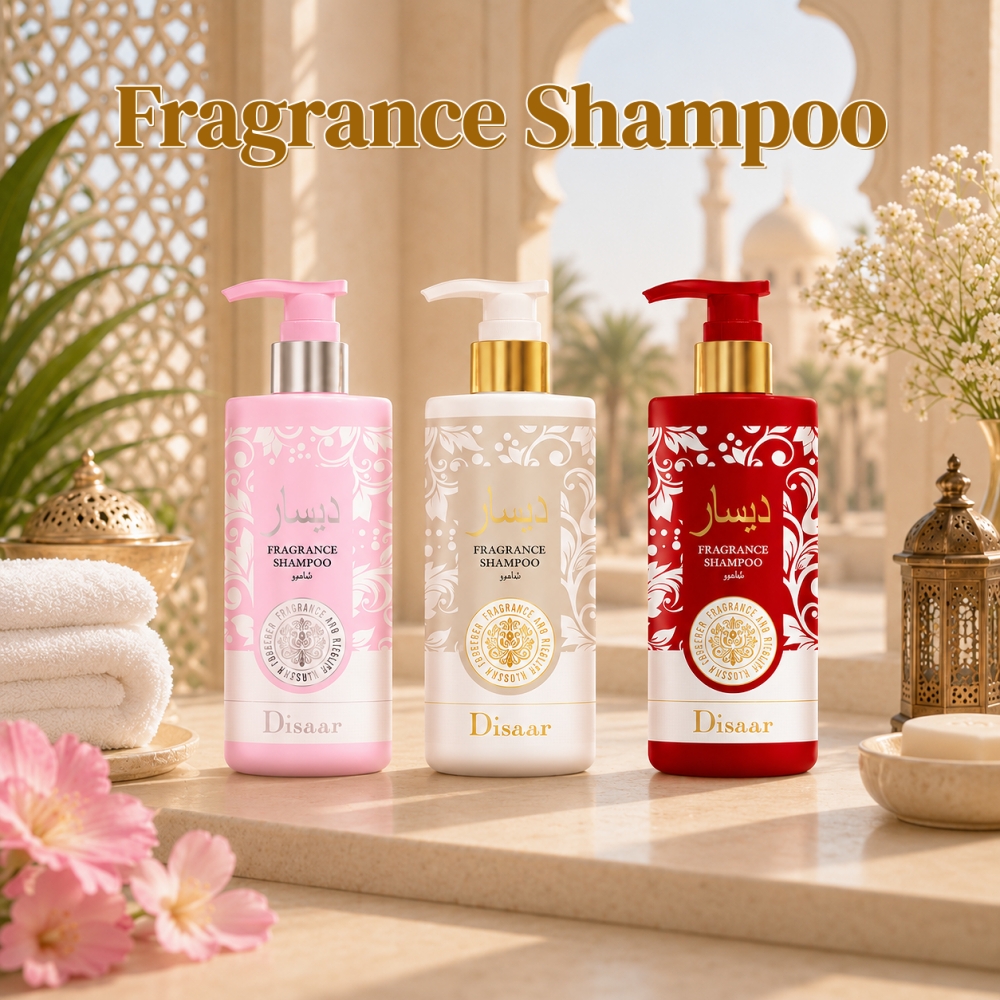 Serie de champú fragante Disaar de 300 ml, suministro al por mayor, champú aromático para el cuidado del cuero cabelludo, ideal para limpieza, hidratación y volumen capilar