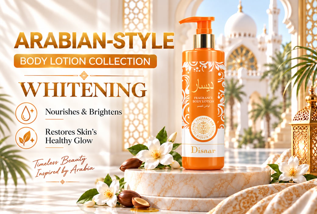 Disaar 320ml Arabian-Style Kojic Acid & Vitamin C Fragrance Body Lotion