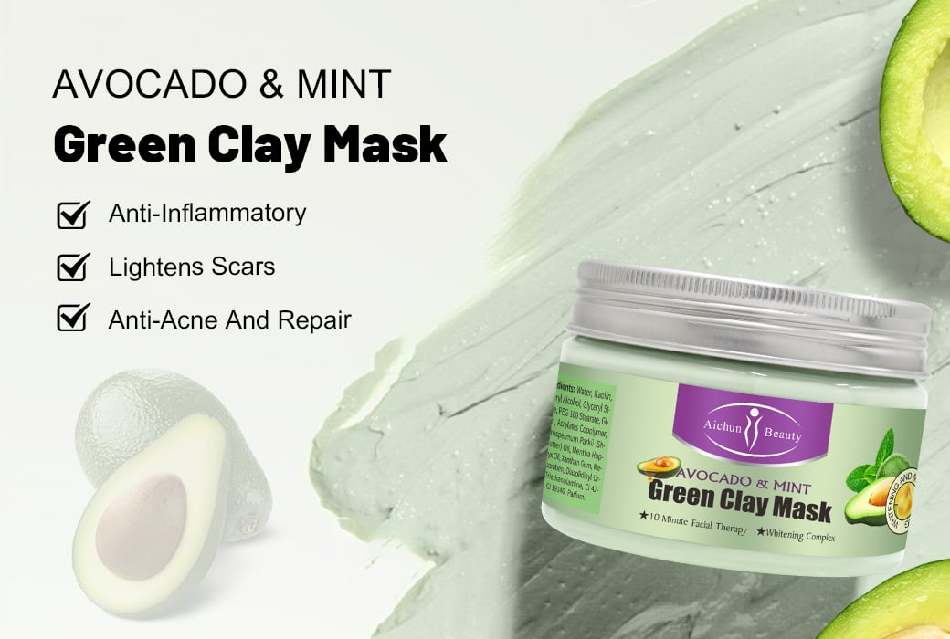 Aichun Beauty Avocado & Mint Green Clay Mask