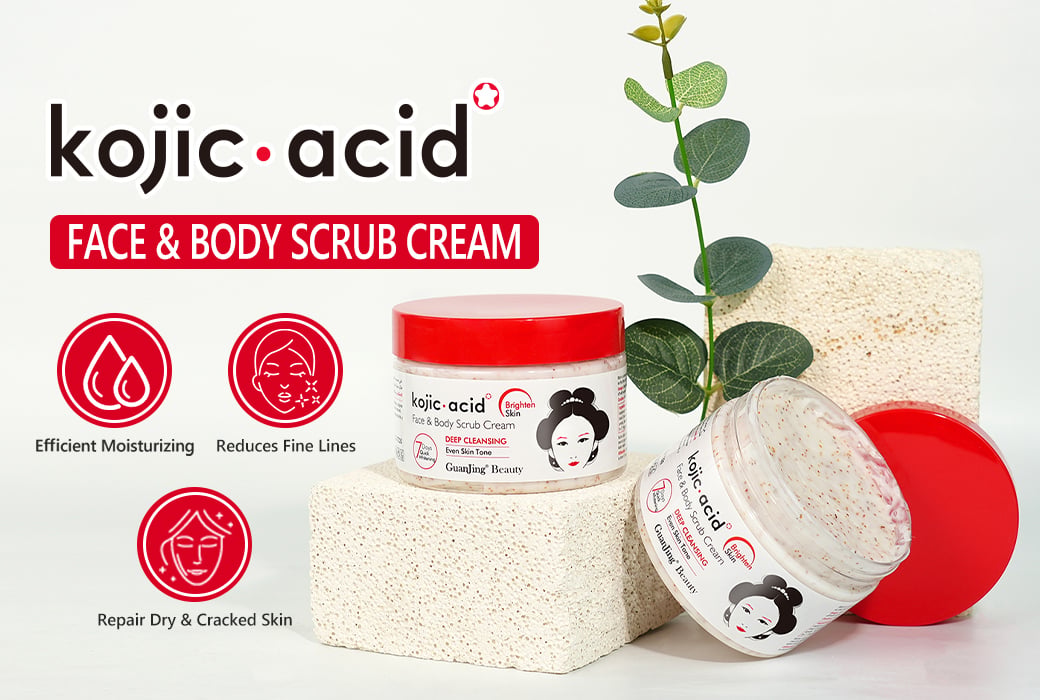 Guanjing Kojic Acid Face & Body Scrub Cream