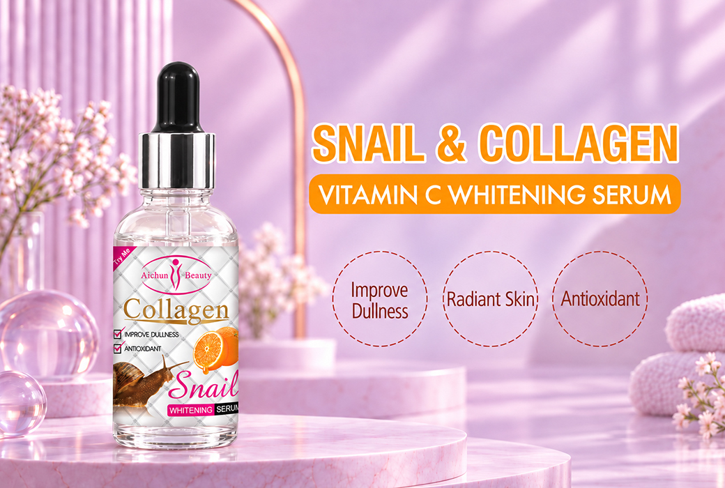 Aichun Beauty 30ml Snail Collagen & Vitamin C Whitening Serum