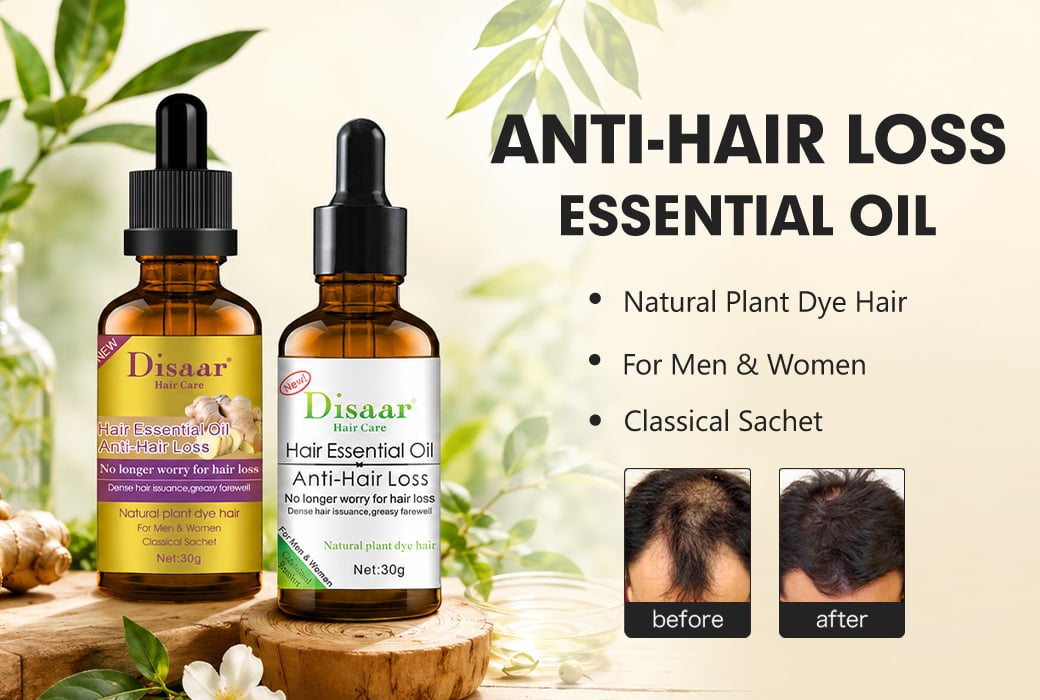 Disaar 30g Hair Essential Oil Anti-Hair Loss for Hair Root Nourishment, Strength and Thicker-Looking Hair