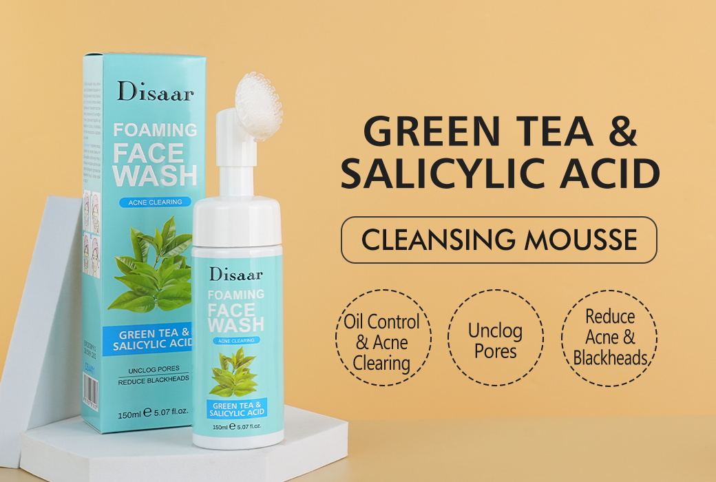 Disaar Green Tea & Salicylic Acid Cleansing Mousse (150ml)