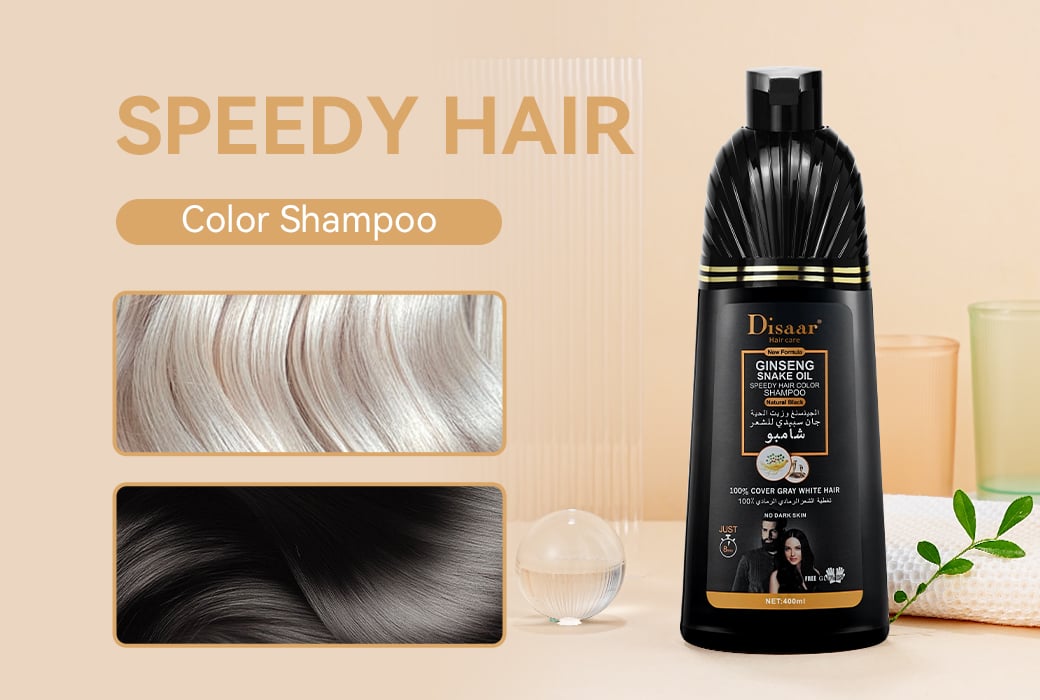 GINSENG & SNAKE OIL SPEEDY HAIR COLOR SHAMPOO (Natural Black)