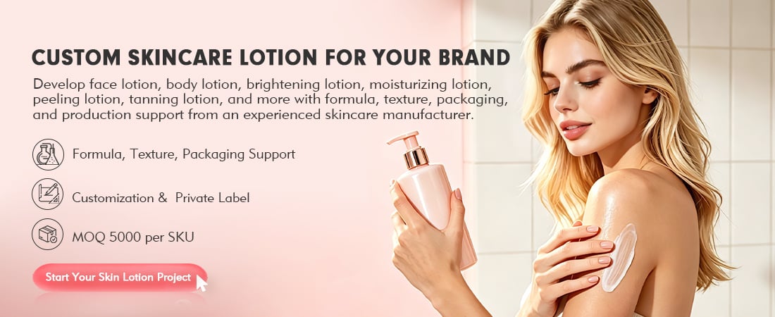 Custom Skincare Lotion for Your Brand | Private Label Face Lotion, Body Lotion, Brightening Lotion, Peeling Lotion, Moisture Lotion, Tanning Lotion etc