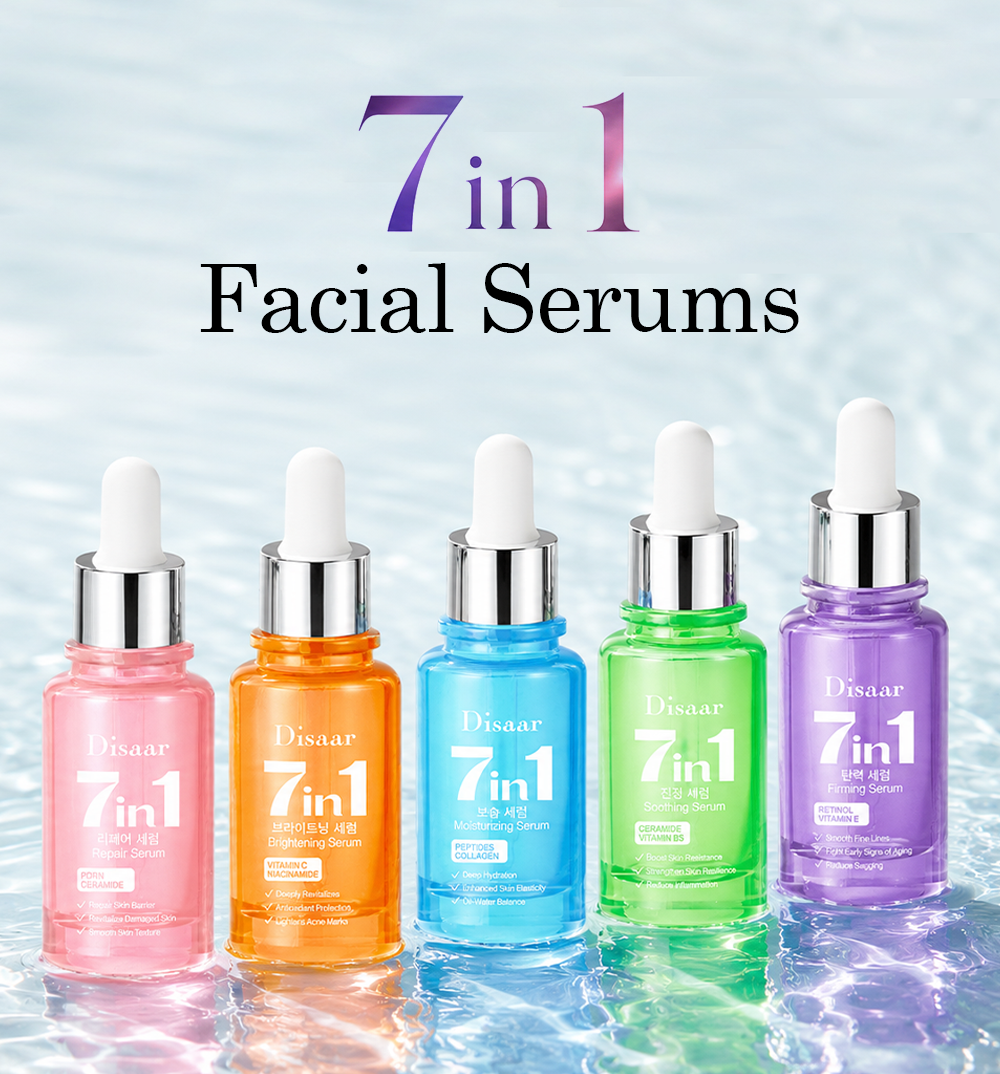 Seven in one facial serums banner
