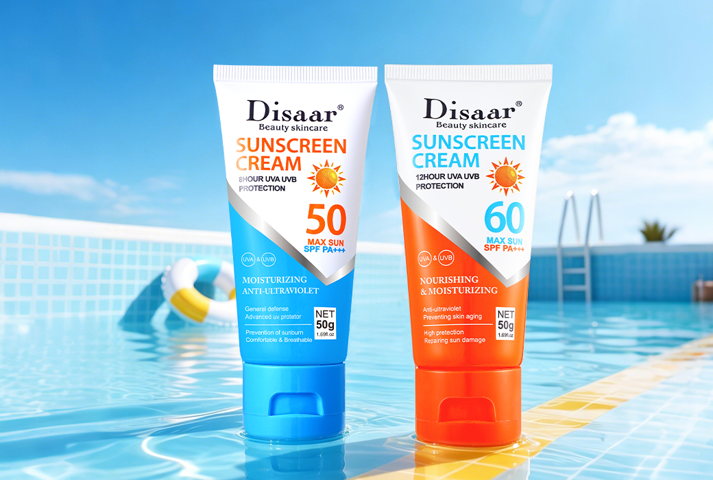 Disaar SPF50 SPF60+ PA+++ Moisturizing Sunscreen Cream 50g Daily UV Defence for Wholesale Sun Care Lines