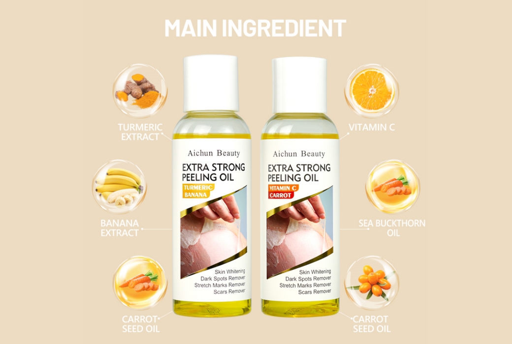 Main Ingredients of Aichun Beauty 110ml Peeling Oil