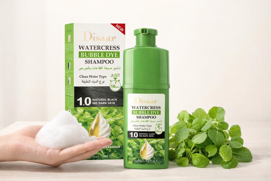 Champú Teñido con Espuma de Berro: ¿Por qué está atrayendo la atención de los compradores de productos para el cuidado del cabello