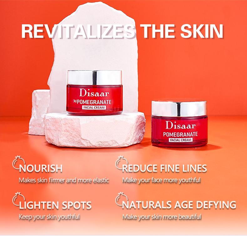 DS5254 50g Pomegranate & Vitamin E Facial Cream - Antioxidant-Rich Moisturizer for Radiant Skin | LivePro Beauty manufacture