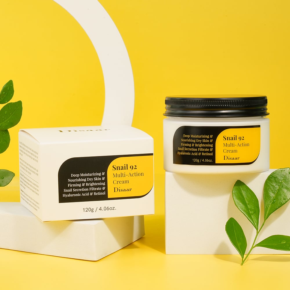 Crema Multiacción Disaar de Mucina de Caracol 92 Filtrado de Secreción de Caracol Ácido Hialurónico Hidratación Profunda Iluminación y Firmeza Cuidado Facial Diario