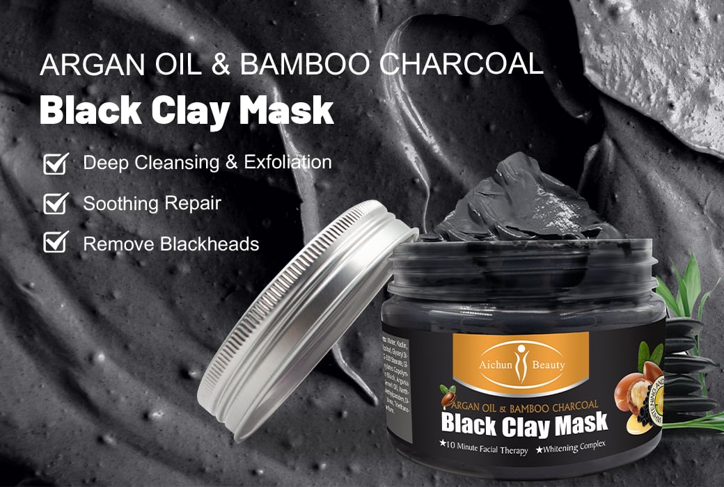 Aichun Beauty Argan Oil & Bamboo Charcoal Black Clay Mask