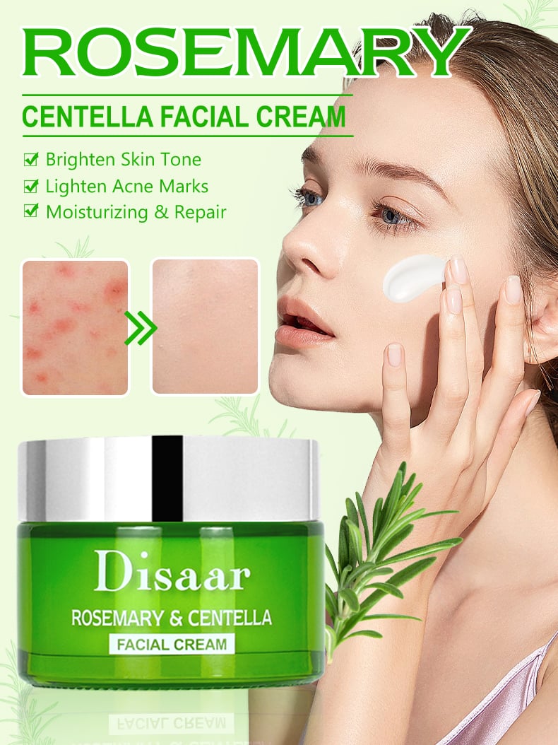 DS5734 50g Rosemary & Centella Asiatica Facial Cream - Revitalizing & Calming Moisturizer for All Skin Types | LivePro Beauty details