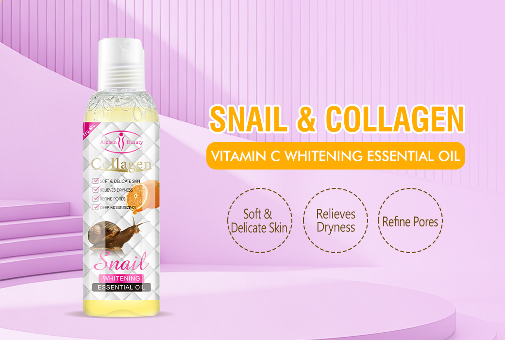 Aichun Beauty 100ml Snail & Collagen & Vitamin C Whitening Essential Oil