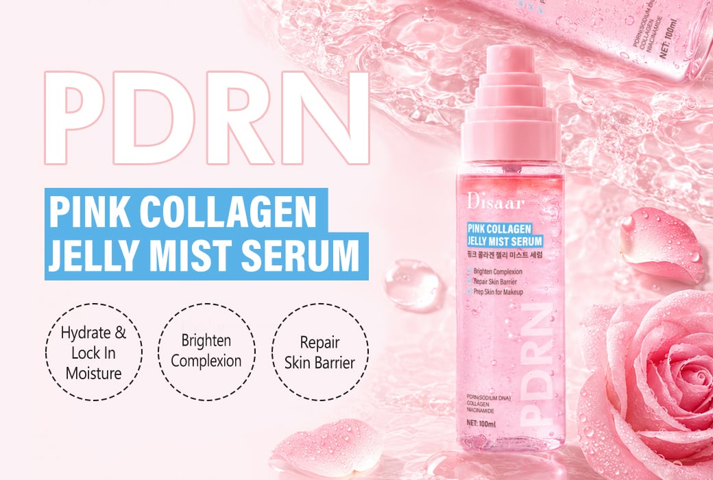 Disaar 100ml PDRN Pink Collagen Jelly Mist Serum Hydration & Brightening