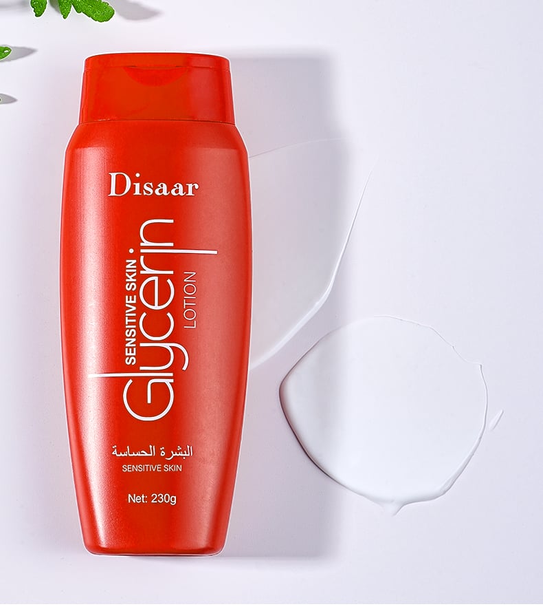 DS5215 Disaar Glycerin Body Lotion for Sensitive Skin - Non-Greasy Intensive Moisturizer, 230g, Hydrates & Nourishes Dry Skin for Men and Women details