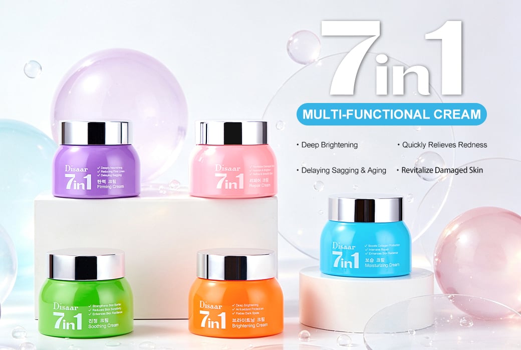 Disaar 7-in-1 Multi-Functional Face Cream Series Bulk Supply 100g Daily Facial Cream Collection for Different Skin Care Needs