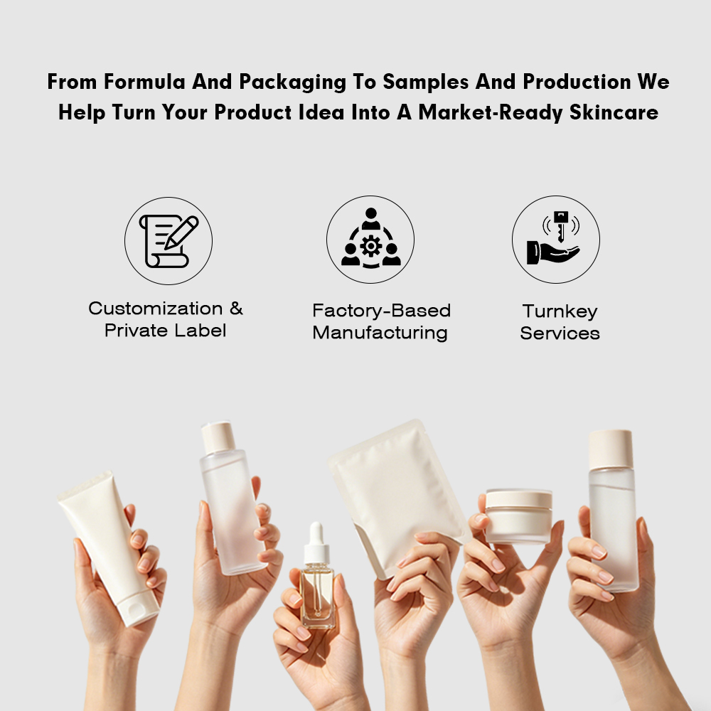 Fabricación por contrato de productos personalizados para el cuidado de la piel