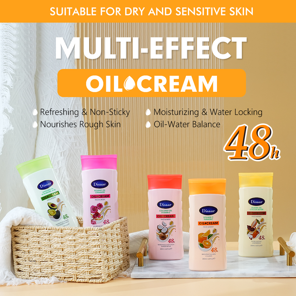 Crema oleosa multifunción Disaar para cara y cuerpo, rápida absorción, fabricación de productos para el cuidado de la piel