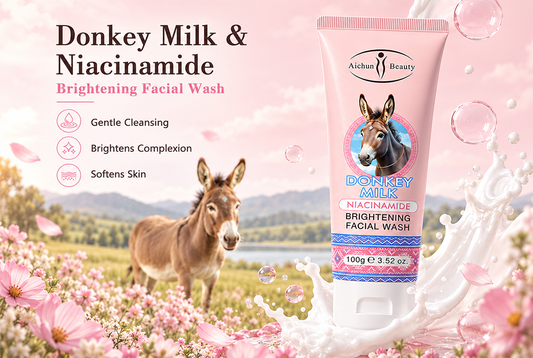 Aichun Beauty 100g Donkey Milk & Niacinamide Brightening Facial Wash